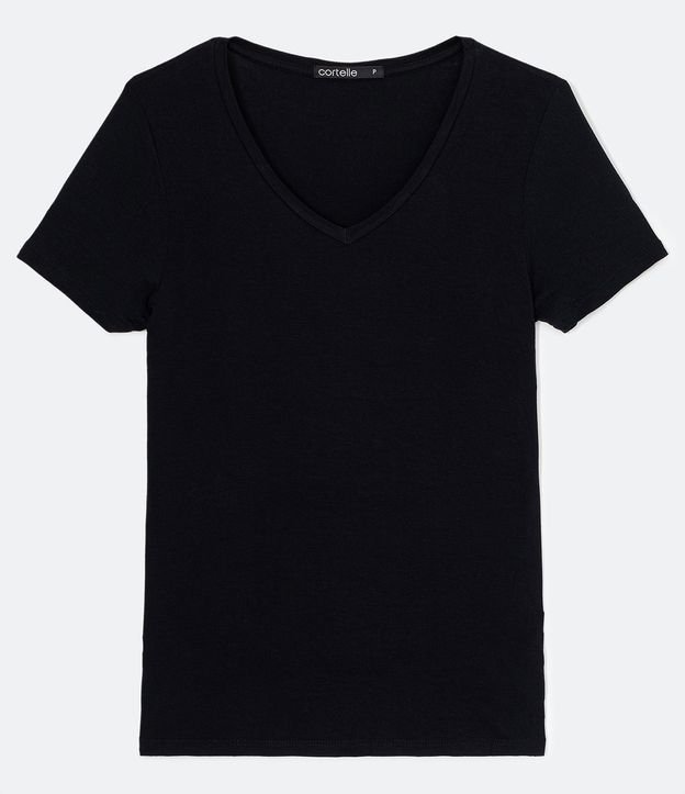 Blusa Básica en Viscosa con Escote V 5
