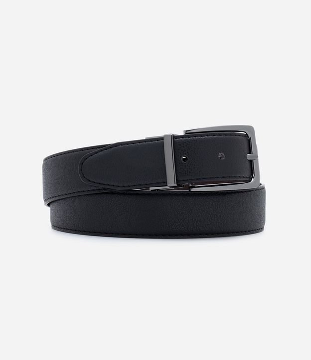 Cinturón Social Básico Reversible con Hebilla Cuadrada 5