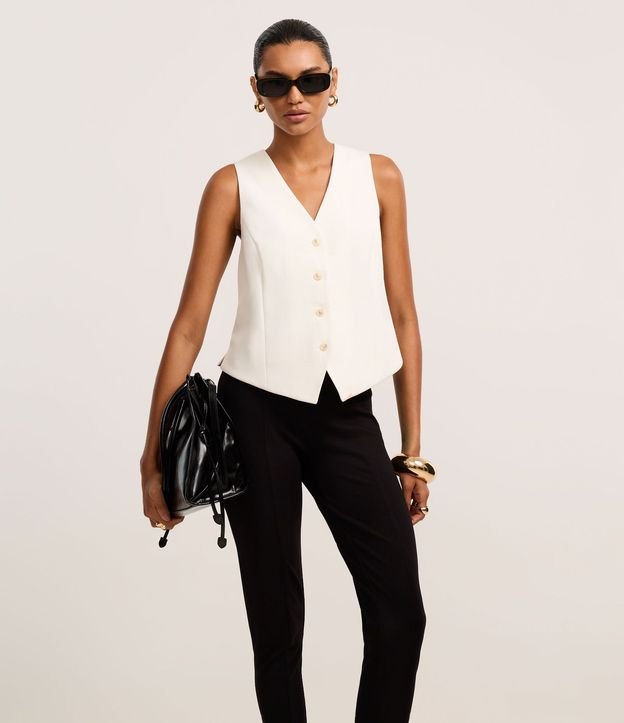 Pantalón Legging en Ponto Roma con Elastico Lateral 3
