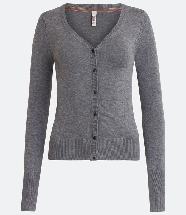 Cardigan Basico de Punto con Botónes 4