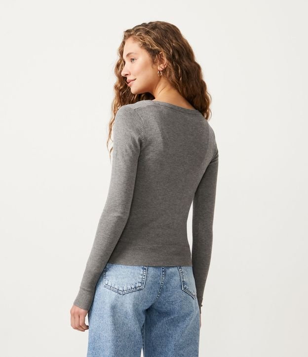 Cardigan Basico de Punto con Botónes 3