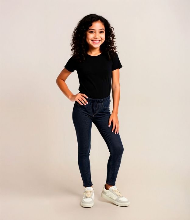 Pantalón Jegging Infantil con Bolsillos - Talle 5 a 14 años