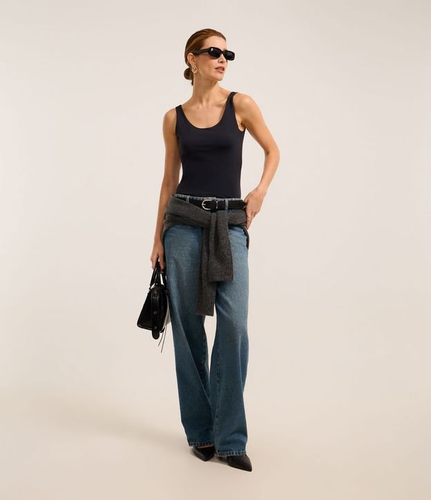 Blusa Musculosa en Poliamida con Escote U 2