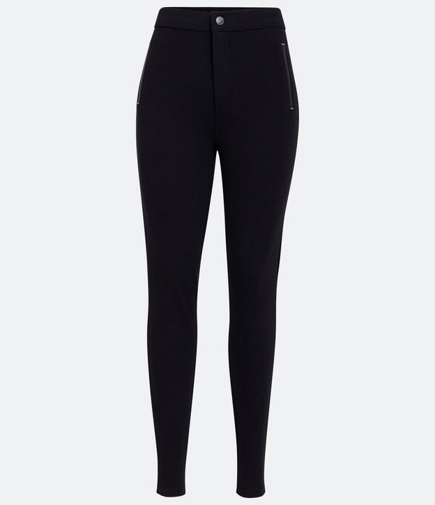 Pantalón Legging en Ponto Roma con Detalle Lateral 5