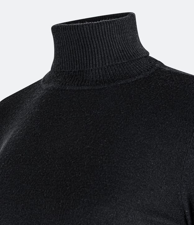 Blusa Alargada de Punto con Cuello Alto 2