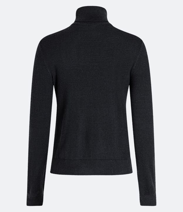 Blusa Alargada de Punto con Cuello Alto 3