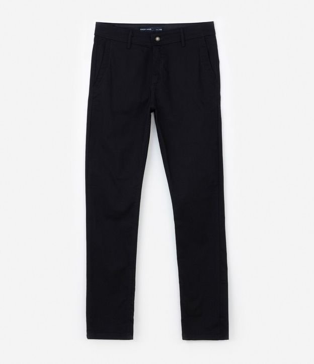 Pantalón Slim Básico en Sarga con Bolsillos 13