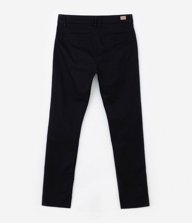 Pantalón Slim Básico en Sarga con Bolsillos 14