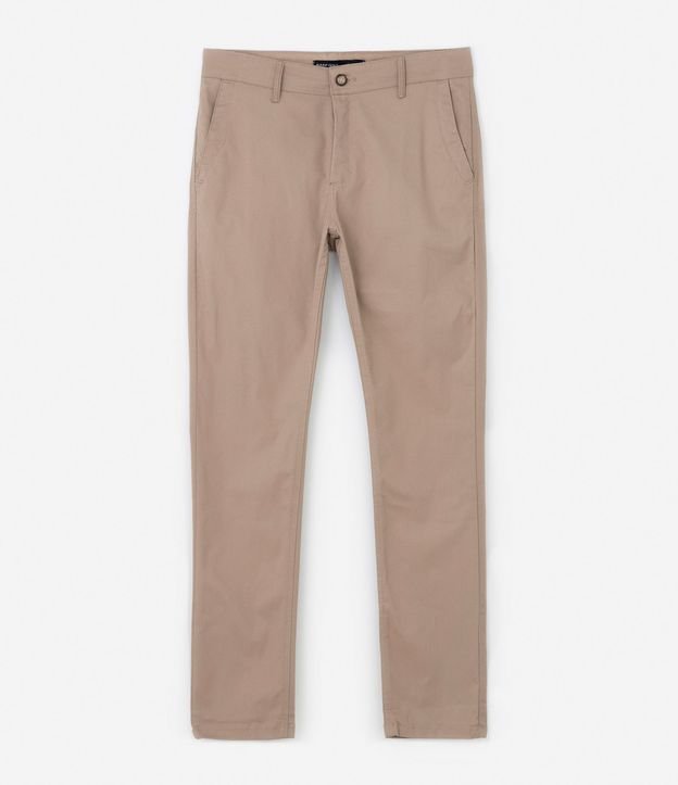 Pantalón Slim Básico en Sarga con Bolsillos 8