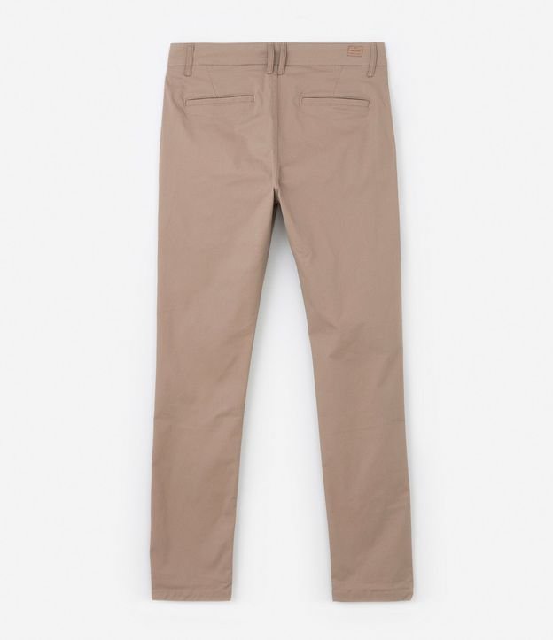 Pantalón Slim Básico en Sarga con Bolsillos 9