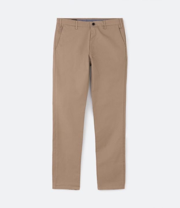 Pantalón Slim Fit en Sarga 4