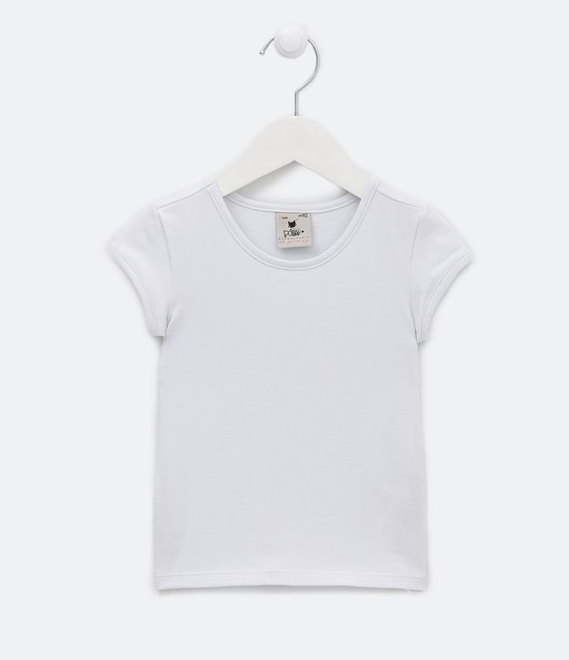 Blusa Infantil Básica en Cotton - Talle 1 a 5 años