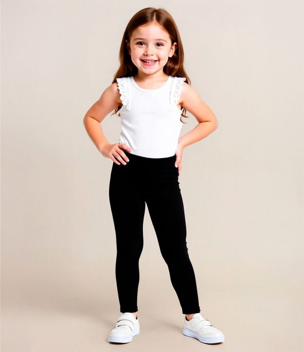 Pantalón Legging Infantil Básica - Talle 1 a 5 años