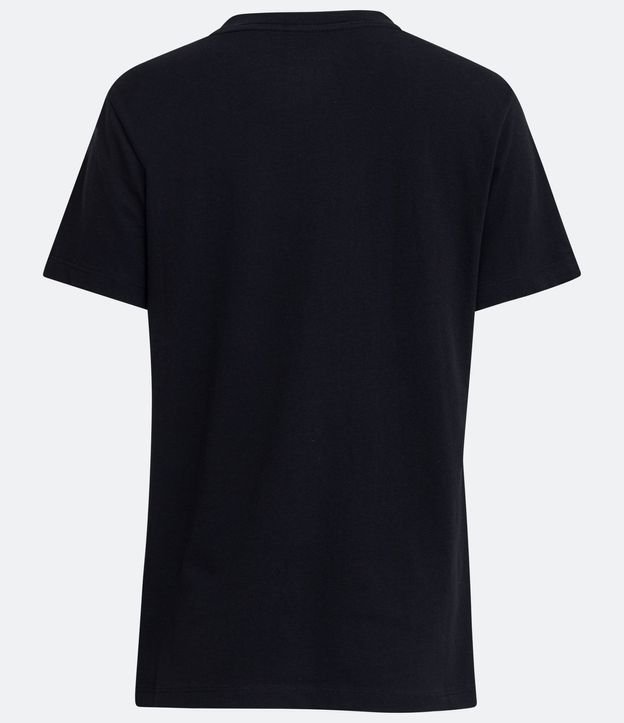Remera en Algodón con Cuello V y Manga corta 6