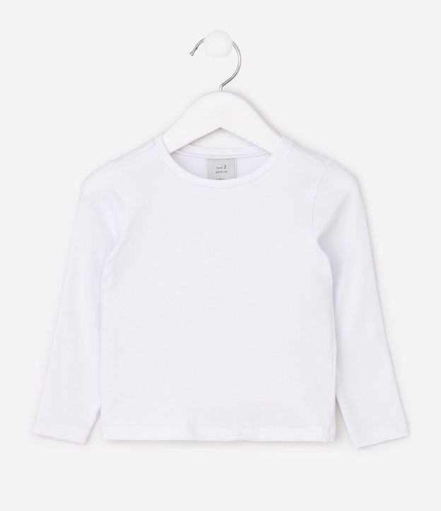 Blusa Infantil Básica en Cotton - Talle 1 a 5 años 4