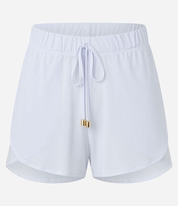 Salida de Playa Short Básico en Crepé con Cintura Elástica 8