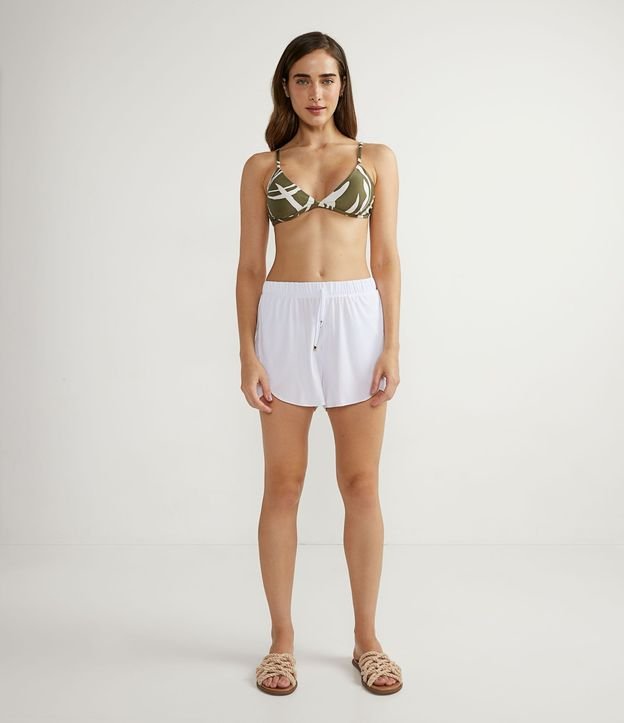 Salida de Playa Short Básico en Crepé con Cintura Elástica 4