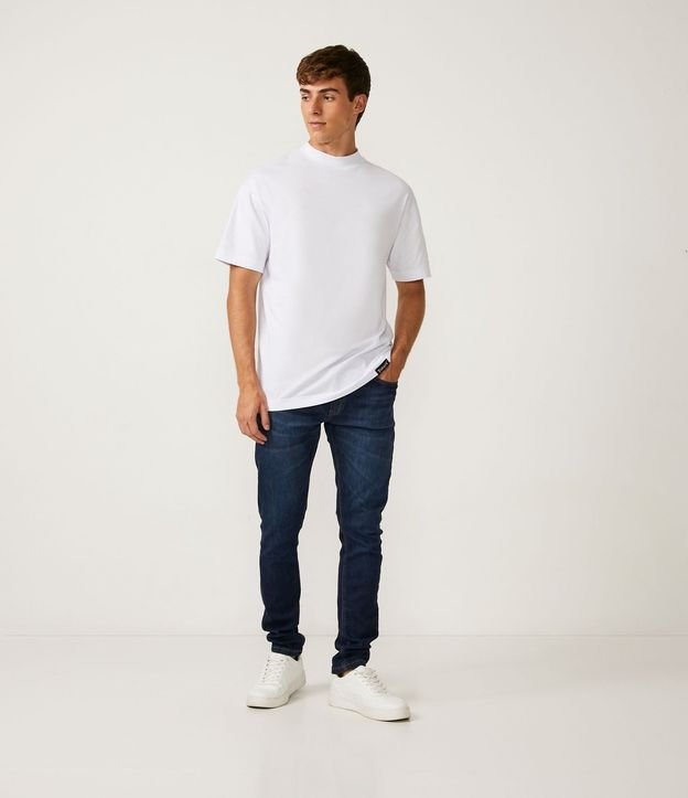 Pantalón Skinny Básica Jeans con Bolsillos
