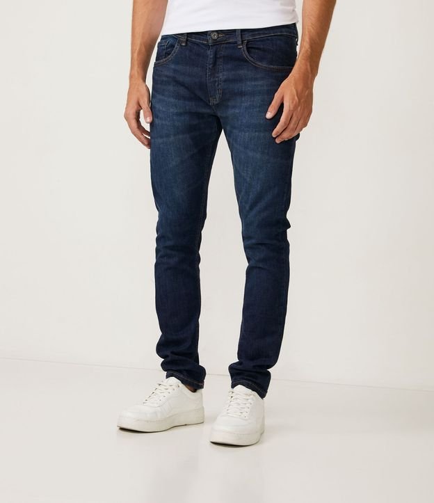 Pantalón Skinny Básica Jeans con Bolsillos 2