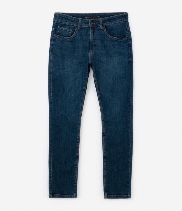 Pantalón Skinny Básica Jeans con Bolsillos 4