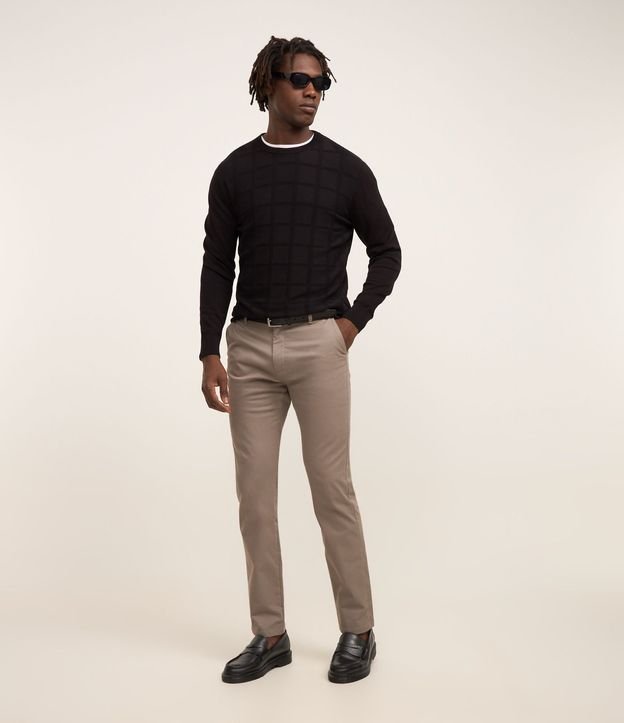 Pantalón Slim Básica en Sarga con Elastano 2