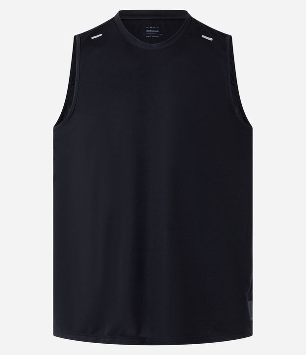 Musculosa Regular Básica Deportiva con Recortes y Lettering 8