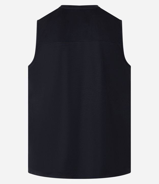 Musculosa Regular Básica Deportiva con Recortes y Lettering 9