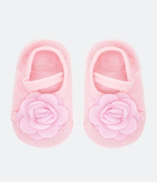 Media Ballet Estampada con Antideslizante -Talle 0 a 18 meses