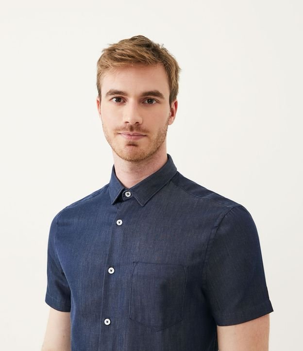Camisa Social Slim Fit Manga Corta 5