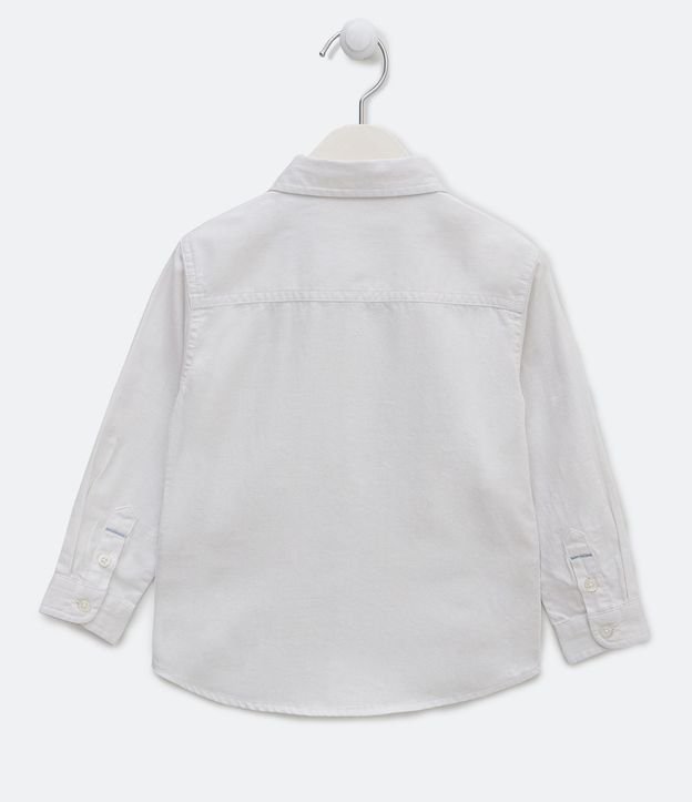 Camisa Manga Larga con Botónes Básica - Talle 1 a 4 años 2
