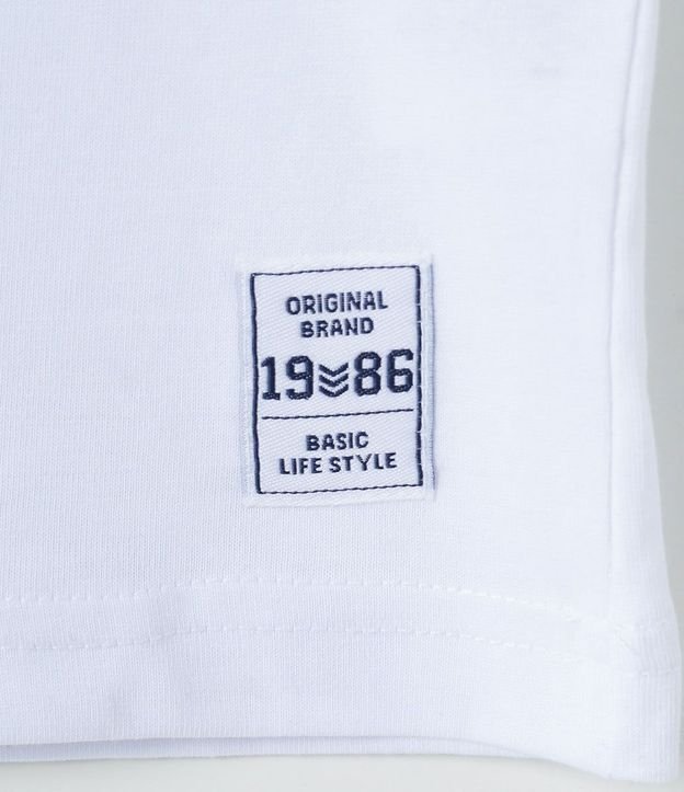 Remera Infantil Básica con Etiqueta Bordada - Talle 1 a 5 años 4
