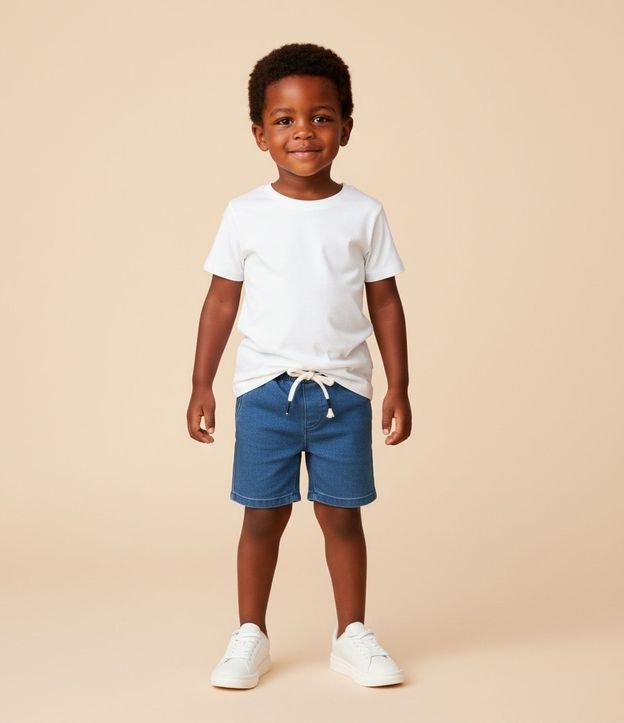 Remera Infantil Básica con Etiqueta Bordada - Talle 1 a 5 años 3