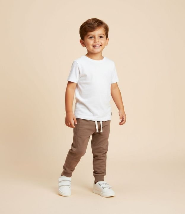 Remera Infantil Básica con Etiqueta Bordada - Talle 1 a 5 años 2