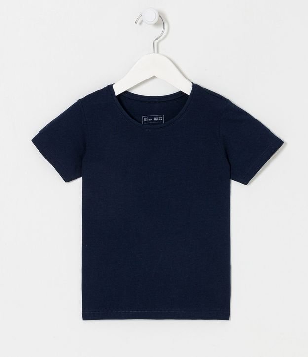 Remera Infantil Básica con Etiqueta Bordada - Talle 1 a 5 años