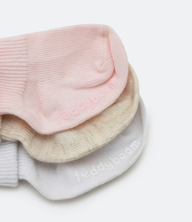 Kit 03 Pares de Medias Infantil con Dobra Doble - Talle 0 a 12 meses