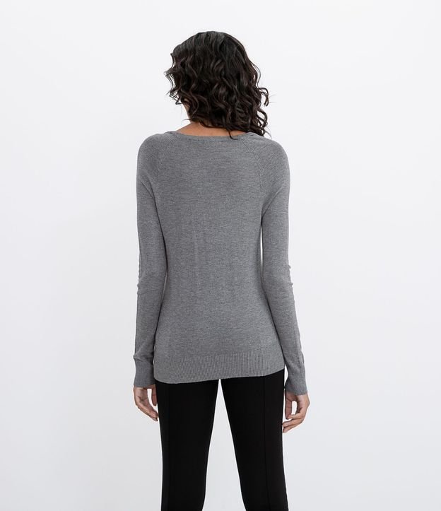 Cardigan de Punto Escote V y Cierre en Botones 2