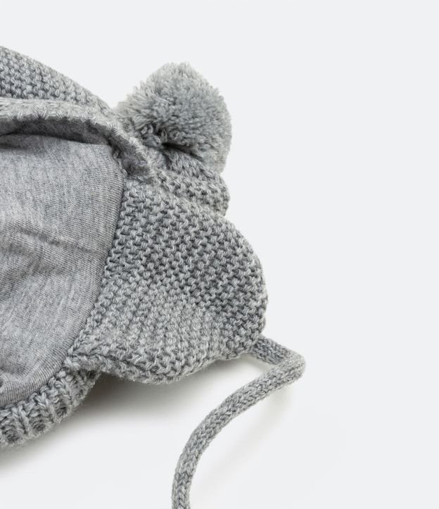 Gorro para Bebe con Pompón - Talle 0 a 12 meses 2
