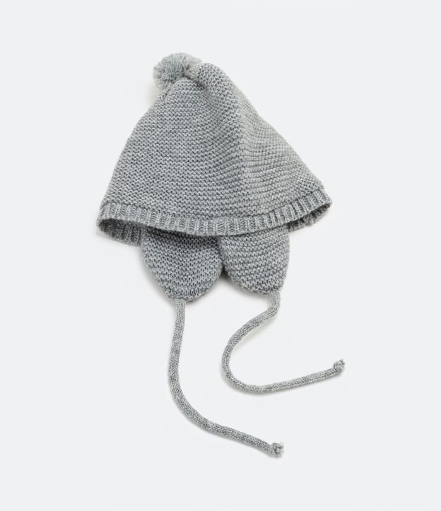 Gorro para Bebe con Pompón - Talle 0 a 12 meses 3