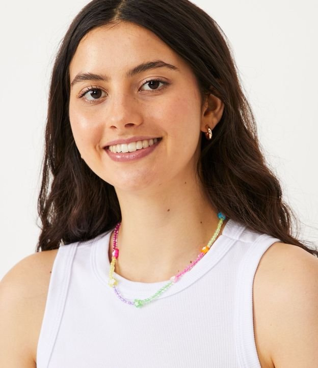 Blusa Cropped sin Manga en Ribana con Cuello Redondo 4