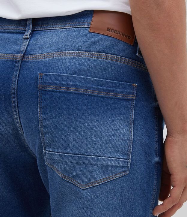 Pantalón Recto Liso en Jean 4