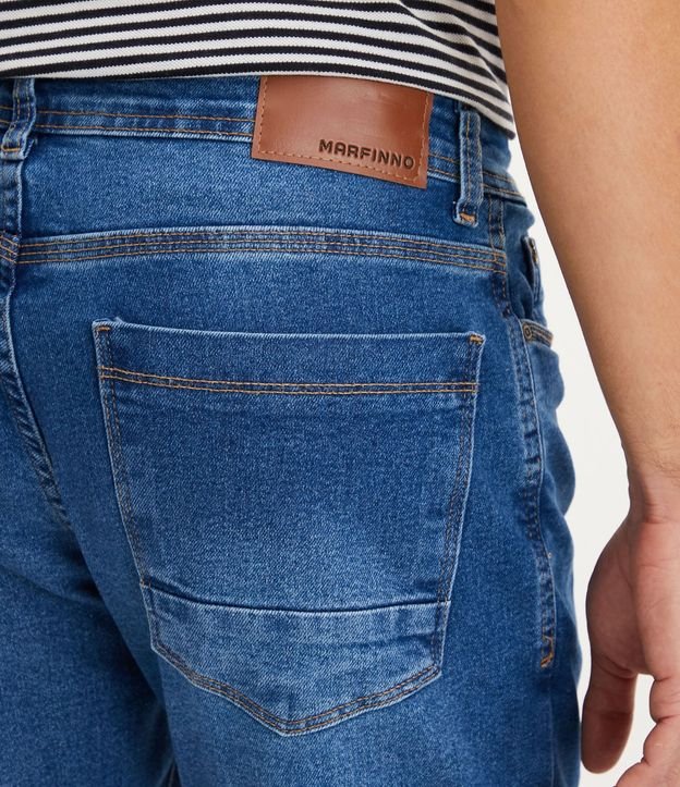 Pantalón Recto Liso en Jean 6