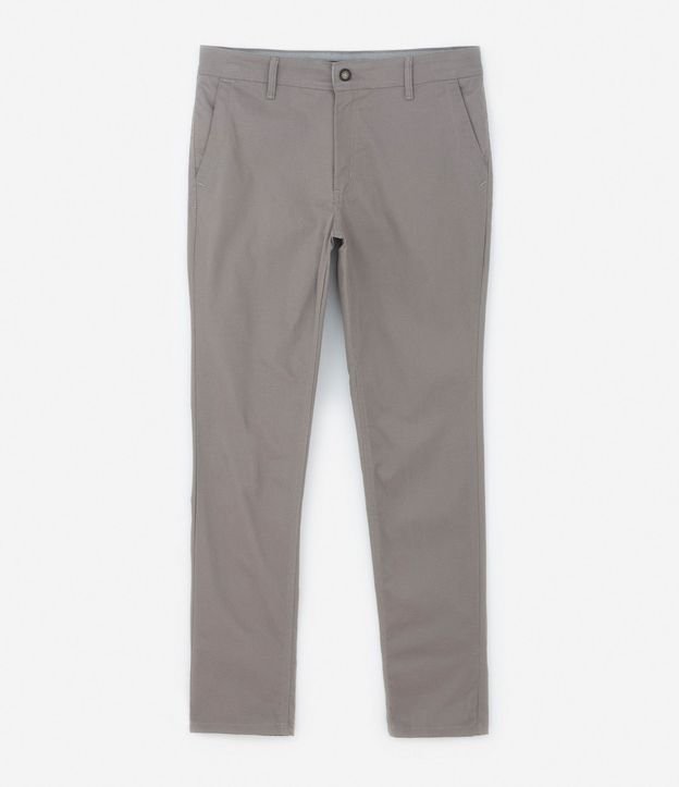 Pantalón Slim Básico en Sarga con Bolsillos 7