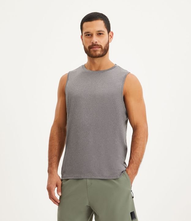 Musculosa Regular Deportiva Básica con Detalle Reflectante