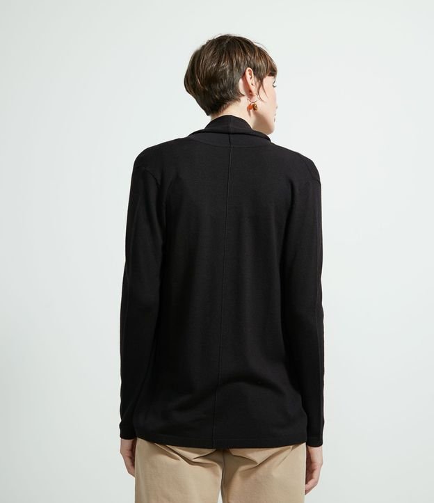 Chaqueta de Punto Larga sin Estampado 2