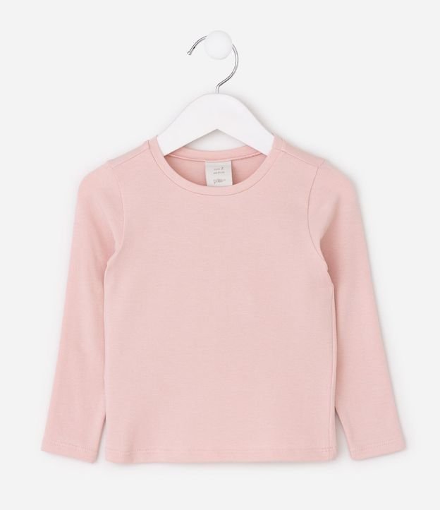 Blusa Infantil Básica en Cotton - Talle 1 a 5 años 4