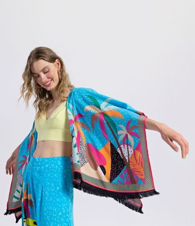 Kimono Estampado con Tassel 3