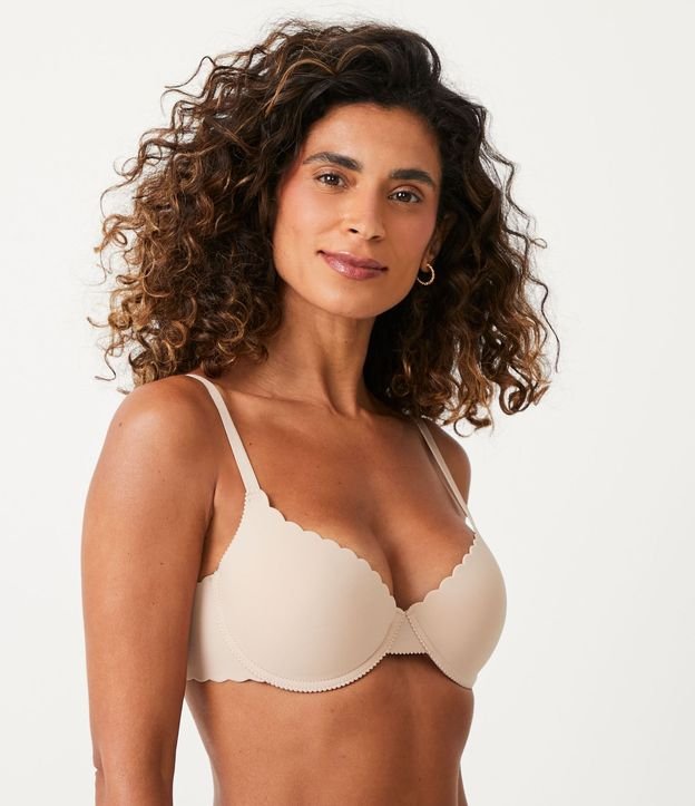 Soutien Push-Up en Microfibra con Breteles Ajustable y Borde nube
