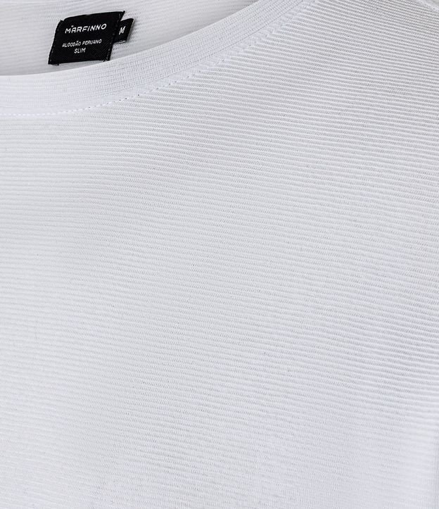Remera Slim en Algodón con Textura Acanalada 10