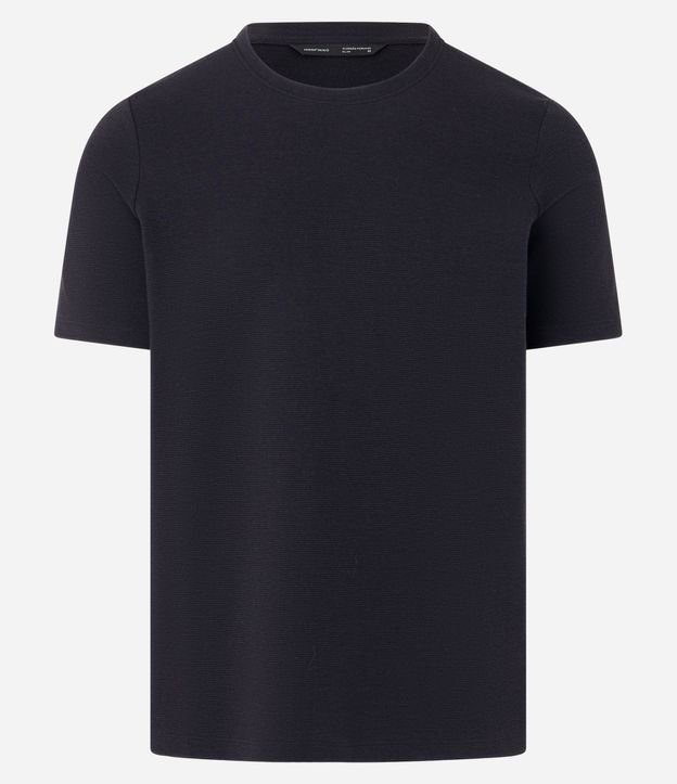 Remera Slim en Algodón con Textura Acanalada 9