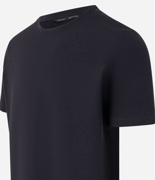 Remera Slim en Algodón con Textura Acanalada 10